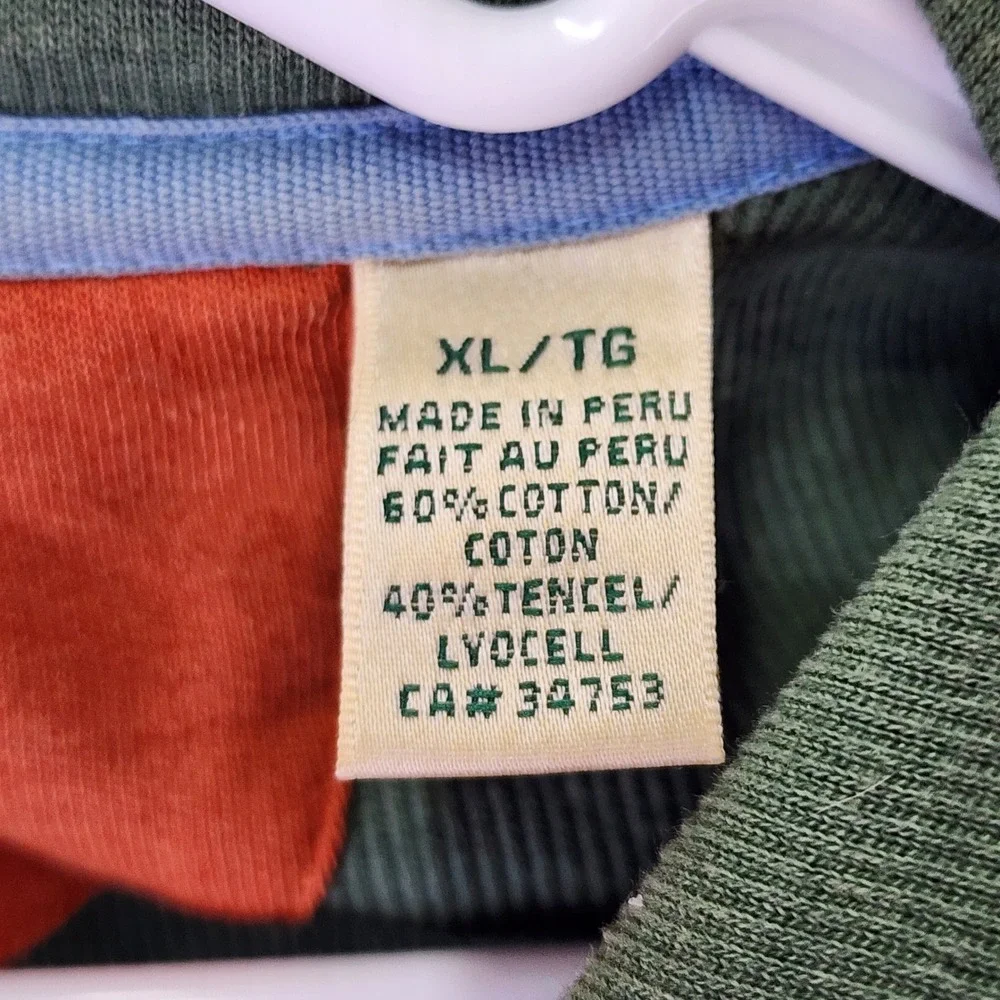 Fairway & Greene Bearpath Quarter Zip‎ Pullover Mens XL Green Tencel Golfcore
